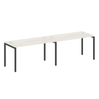 Metal System Quattro Р. ст. на 2 раб. места на П-образном м/к 40БП.СМ-2.3 Акация/Антрацит металл 2800*720*750 Metal System Quattro Р. ст. на 2 раб. места на П-образном м/к 40БП.СМ-2.3 Акация/Антрацит металл 2800*720*750
