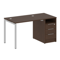 Metal System Quattro Р. ст. с тумбой на П-образном м/к 40БП.РС-СТП-1.1 Акация/Антрацит металл 1412*720*750 Metal System Quattro Р. ст. с тумбой на П-образном м/к 40БП.РС-СТП-1.1 Акация/Антрацит металл 1412*720*750