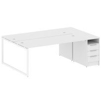 Metal System Quattro Р. ст. с тумбой на О-образном м/к 40БО.РС-СТП-2.5 Акация/Антрацит металл 2212*1475*750 Metal System Quattro Р. ст. с тумбой на О-образном м/к 40БО.РС-СТП-2.5 Акация/Антрацит металл 2212*1475*750