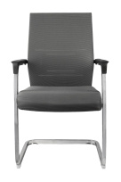 Конференц-кресло RCH D818 Серая сетка на полозьях Конференц-кресло RCH D818 Серая сетка на полозьях