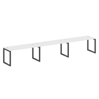 Metal System Quattro Р. ст. на 3 раб. места на О-образном м/к 50БО.СМ-3.4 Акация/Антрацит металл 4800*720*750 Metal System Quattro Р. ст. на 3 раб. места на О-образном м/к 50БО.СМ-3.4 Акация/Антрацит металл 4800*720*750