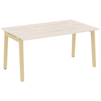 Onix Wood Стол переговорный (1 столешница) OW.PRG-1.4 Белый бриллиант/Дуб светлый/Белый металл 1580*980*750 Onix Wood Стол переговорный (1 столешница) OW.PRG-1.4 Белый бриллиант/Дуб светлый/Белый металл 1580*980*750