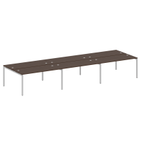 Metal System Quattro Р. ст. на 6 раб. места на П-образном м/к 40БП.СМ-6.4 Акация/Антрацит металл 4800*1475*750 Metal System Quattro Р. ст. на 6 раб. места на П-образном м/к 40БП.СМ-6.4 Акация/Антрацит металл 4800*1475*750