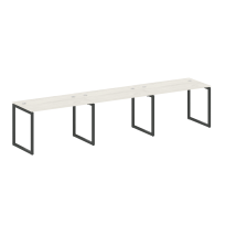 Metal System Quattro Р. ст. на 3 раб. места на О-образном м/к 40БО.СМ-3.2 Акация/Антрацит металл 3600*720*750 Metal System Quattro Р. ст. на 3 раб. места на О-образном м/к 40БО.СМ-3.2 Акация/Антрацит металл 3600*720*750