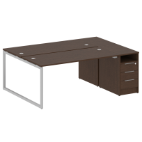 Metal System Quattro Р. ст. с тумбой на О-образном м/к 40БО.РС-СТП-2.4 Акация/Антрацит металл 2012*1475*750 Metal System Quattro Р. ст. с тумбой на О-образном м/к 40БО.РС-СТП-2.4 Акация/Антрацит металл 2012*1475*750