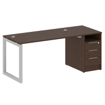 Metal System Quattro Р. ст. с тумбой на О-образном м/к 50БО.РС-СТП-1.3 Акация/Антрацит металл 1812*720*750 Metal System Quattro Р. ст. с тумбой на О-образном м/к 50БО.РС-СТП-1.3 Акация/Антрацит металл 1812*720*750