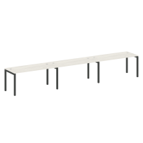 Metal System Quattro Р. ст. на 3 раб. места на П-образном м/к 50БП.СМ-3.4 Акация/Антрацит металл 4800*720*750 Metal System Quattro Р. ст. на 3 раб. места на П-образном м/к 50БП.СМ-3.4 Акация/Антрацит металл 4800*720*750