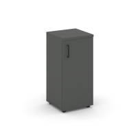 Шкаф для документов низкий узкий правый с глухой дверью Style Project SN.STU-301(R) / Акация Лорка – Белый – Черные ручки / 400×400×833 Шкаф для документов низкий узкий правый с глухой дверью Style Project SN.STU-301(R) / Акация Лорка – Белый – Черные ручки / 400×400×833