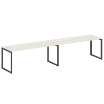 Metal System Quattro Р. ст. на 2 раб. места на О-образном м/к 40БО.СМ-2.5 Акация/Антрацит металл 3600*720*750 Metal System Quattro Р. ст. на 2 раб. места на О-образном м/к 40БО.СМ-2.5 Акация/Антрацит металл 3600*720*750
