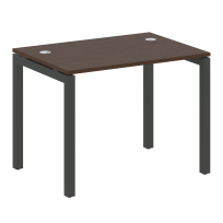 Metal System Quattro Стол офисный на П-образном м/к 50БП.СП-1 Вяз/Мокко металл 1000×720×750 Metal System Quattro Стол офисный на П-образном м/к 50БП.СП-1 Вяз/Мокко металл 1000×720×750