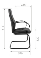 Конференц-кресло Chairman 950V LT Россия / Экопремиум / Черный
