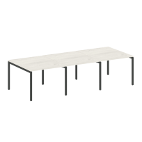 Metal System Quattro Перег. стол (3 столешницы) на П-оразном м/к 40БП.ПРГ-3.1 Акация/Антрацит металл 3000*1235*750 Metal System Quattro Перег. стол (3 столешницы) на П-оразном м/к 40БП.ПРГ-3.1 Акация/Антрацит металл 3000*1235*750