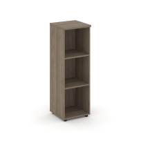 Стеллаж средний узкий Style Project / SN.STU.E-200 Белый – Тиквуд Светлый / 400×400×1203 Стеллаж средний узкий Style Project / SN.STU.E-200 Белый – Тиквуд Светлый / 400×400×1203