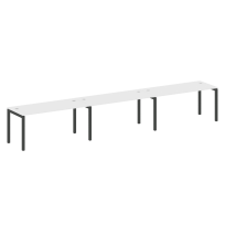 Metal System Quattro Р. ст. на 3 раб. места на П-образном м/к 50БП.СМ-3.4 Акация/Антрацит металл 4800*720*750 Metal System Quattro Р. ст. на 3 раб. места на П-образном м/к 50БП.СМ-3.4 Акация/Антрацит металл 4800*720*750