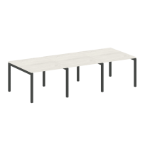 Metal System Quattro Перег. стол (3 столешницы) на П-оразном м/к 50БП.ПРГ-3.1 Акация/Антрацит металл 3000*1235*750 Metal System Quattro Перег. стол (3 столешницы) на П-оразном м/к 50БП.ПРГ-3.1 Акация/Антрацит металл 3000*1235*750