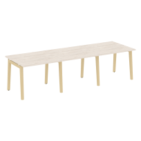 Onix Wood Стол переговорный (3 столешницы) OW.PRG-3.1 Белый бриллиант/Дуб светлый/Белый металл 2940*980*750 Onix Wood Стол переговорный (3 столешницы) OW.PRG-3.1 Белый бриллиант/Дуб светлый/Белый металл 2940*980*750