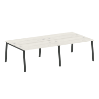 Metal System Р.ст. на 4 раб. места на А-образном м/к БА.СМ-4.3 Белый/Мокко металл 2800*1475*750 Metal System Р.ст. на 4 раб. места на А-образном м/к БА.СМ-4.3 Белый/Мокко металл 2800*1475*750