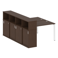 Бенч-стол на П-образном м/к с опорным шкафом-купе Metal system quattro 40×40 БП.РС-СШК-4.2 Т Акация/Антрацит металл 1610*2332*1098 Бенч-стол на П-образном м/к с опорным шкафом-купе Metal system quattro 40×40 БП.РС-СШК-4.2 Т Акация/Антрацит металл 1610*2332*1098