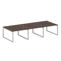 Metal System Quattro Р. ст. на 6 раб. места на О-образном м/к 50БО.СМ-6.2 Акация/Антрацит металл 3600*1475*750 Metal System Quattro Р. ст. на 6 раб. места на О-образном м/к 50БО.СМ-6.2 Акация/Антрацит металл 3600*1475*750