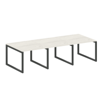 Metal System Quattro Перег. стол (3 столешницы) на О-оразном м/к 50БО.ПРГ-3.1 Акация/Антрацит металл 3000*1235*750 Metal System Quattro Перег. стол (3 столешницы) на О-оразном м/к 50БО.ПРГ-3.1 Акация/Антрацит металл 3000*1235*750