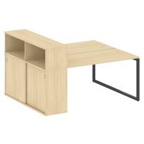 Metal System Quattro Р. ст. с шкафом-купе на О-образном м/к 40БО.РС-СШК-2.3 Т Акация/Антрацит металл 1810*1475*1098 Metal System Quattro Р. ст. с шкафом-купе на О-образном м/к 40БО.РС-СШК-2.3 Т Акация/Антрацит металл 1810*1475*1098
