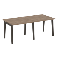 Onix Wood Стол переговорный (2 столешницы) OW.PRG-2.1 Белый бриллиант/Дуб светлый/Белый металл 1960*980*750 Onix Wood Стол переговорный (2 столешницы) OW.PRG-2.1 Белый бриллиант/Дуб светлый/Белый металл 1960*980*750