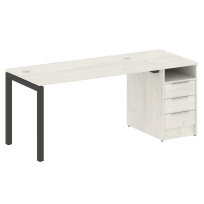Metal System Quattro Р. ст. с тумбой на П-образном м/к 50БП.РС-СТП-1.3 Акация/Антрацит металл 1812*720*750 Metal System Quattro Р. ст. с тумбой на П-образном м/к 50БП.РС-СТП-1.3 Акация/Антрацит металл 1812*720*750