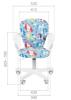 Кресло Chairjet Kids 105  ткань Единорог