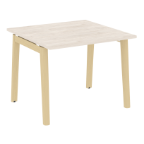 Onix Wood Стол переговорный (1 столешница) OW.PRG-1.1 Белый бриллиант/Дуб светлый/Белый металл 980*980*750 Onix Wood Стол переговорный (1 столешница) OW.PRG-1.1 Белый бриллиант/Дуб светлый/Белый металл 980*980*750