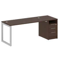 Metal System Quattro Р. ст. с тумбой на О-образном м/к 50БО.РС-СТП-1.4 Акация/Антрацит металл 2012*720*750 Metal System Quattro Р. ст. с тумбой на О-образном м/к 50БО.РС-СТП-1.4 Акация/Антрацит металл 2012*720*750