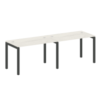 Metal System Quattro Р. ст. на 2 раб. места на П-образном м/к 50БП.СМ-2.2 Акация/Антрацит металл 2400*720*750 Metal System Quattro Р. ст. на 2 раб. места на П-образном м/к 50БП.СМ-2.2 Акация/Антрацит металл 2400*720*750