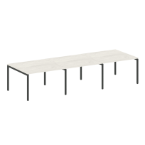 Metal System Quattro Перег. стол (3 столешницы) на П-оразном м/к 40БП.ПРГ-3.2 Акация/Антрацит металл 3600*1235*750 Metal System Quattro Перег. стол (3 столешницы) на П-оразном м/к 40БП.ПРГ-3.2 Акация/Антрацит металл 3600*1235*750