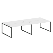 Metal System Quattro Р. ст. на 4 раб. места на О-образном м/к 40БО.СМ-4.4 Акация/Антрацит металл 3200*1475*750 Metal System Quattro Р. ст. на 4 раб. места на О-образном м/к 40БО.СМ-4.4 Акация/Антрацит металл 3200*1475*750