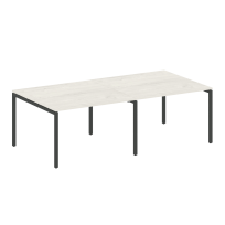 Metal System Quattro Перег. стол (2 столешницы) на П-образном м/к 40БП.ПРГ-2.2 Акация/Антрацит металл 2400*1235*750 Metal System Quattro Перег. стол (2 столешницы) на П-образном м/к 40БП.ПРГ-2.2 Акация/Антрацит металл 2400*1235*750