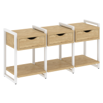Loft Тумба на регулируемых опорах наборная. Вариант №4 VR.L-TN-4.O Тиквуд тёмный/Чёрный металл 1440×460×719 Loft Тумба на регулируемых опорах наборная. Вариант №4 VR.L-TN-4.O Тиквуд тёмный/Чёрный металл 1440×460×719