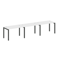 Metal System Quattro Р. ст. на 3 раб. места на П-образном м/к 50БП.СМ-3.2 Акация/Антрацит металл 3600*720*750 Metal System Quattro Р. ст. на 3 раб. места на П-образном м/к 50БП.СМ-3.2 Акация/Антрацит металл 3600*720*750
