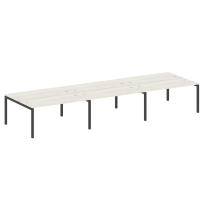 Metal System Quattro Р. ст. на 6 раб. места на П-образном м/к 50БП.СМ-6.4 Акация/Антрацит металл 4800*1475*750 Metal System Quattro Р. ст. на 6 раб. места на П-образном м/к 50БП.СМ-6.4 Акация/Антрацит металл 4800*1475*750