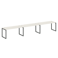 Metal System Quattro Р. ст. на 3 раб. места на О-образном м/к 40БО.СМ-3.4 Акация/Антрацит металл 4800*720*750 Metal System Quattro Р. ст. на 3 раб. места на О-образном м/к 40БО.СМ-3.4 Акация/Антрацит металл 4800*720*750