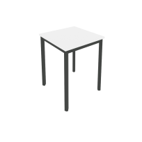 Slim Стол офисный на металлокаркасе С.СП-1.1 Белый/Антрацит металл 600×600×750 Slim Стол офисный на металлокаркасе С.СП-1.1 Белый/Антрацит металл 600×600×750