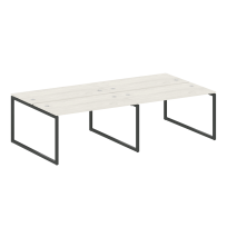 Metal System Quattro Р. ст. на 4 раб. места на О-образном м/к 40БО.СМ-4.3 Акация/Антрацит металл 2800*1475*750 Metal System Quattro Р. ст. на 4 раб. места на О-образном м/к 40БО.СМ-4.3 Акация/Антрацит металл 2800*1475*750