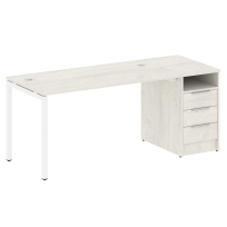 Metal System Quattro Р. ст. с тумбой на П-образном м/к 40БП.РС-СТП-1.3 Акация/Антрацит металл 1812*720*750 Metal System Quattro Р. ст. с тумбой на П-образном м/к 40БП.РС-СТП-1.3 Акация/Антрацит металл 1812*720*750