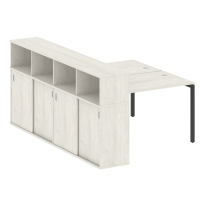 Metal System Quattro Р. ст. с шкафом-купе на П-образном м/к 40БП.РС-СШК-4.2 Т Акация/Антрацит металл 1610*2332*1098 Metal System Quattro Р. ст. с шкафом-купе на П-образном м/к 40БП.РС-СШК-4.2 Т Акация/Антрацит металл 1610*2332*1098