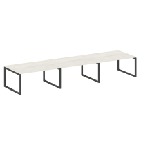 Metal System Quattro Перег. стол (3 столешницы) на О-оразном м/к 50БО.ПРГ-3.4 Акация/Антрацит металл 4800*1235*750 Metal System Quattro Перег. стол (3 столешницы) на О-оразном м/к 50БО.ПРГ-3.4 Акация/Антрацит металл 4800*1235*750