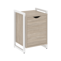 Loft Тумба на регулируемых опорах с распашным фасадом VR.L-T2.O Тиквуд тёмный/Чёрный металл 500×460×719 Loft Тумба на регулируемых опорах с распашным фасадом VR.L-T2.O Тиквуд тёмный/Чёрный металл 500×460×719