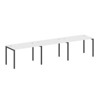 Metal System Quattro Р. ст. на 3 раб. места на П-образном м/к 40БП.СМ-3.2 Акация/Антрацит металл 3600*720*750 Metal System Quattro Р. ст. на 3 раб. места на П-образном м/к 40БП.СМ-3.2 Акация/Антрацит металл 3600*720*750