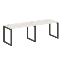 Metal System Quattro Р. ст. на 2 раб. места на О-образном м/к 50БО.СМ-2.2 Акация/Антрацит металл 2400*720*750 Metal System Quattro Р. ст. на 2 раб. места на О-образном м/к 50БО.СМ-2.2 Акация/Антрацит металл 2400*720*750