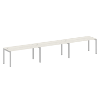 Metal System Quattro Р. ст. на 3 раб. места на П-образном м/к 50БП.СМ-3.4 Акация/Антрацит металл 4800*720*750 Metal System Quattro Р. ст. на 3 раб. места на П-образном м/к 50БП.СМ-3.4 Акация/Антрацит металл 4800*720*750